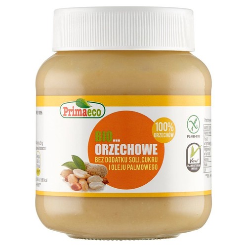 BIO Pasta orzechowa z prażonych orzeszków arachidowych 100% Primaeco 360 g