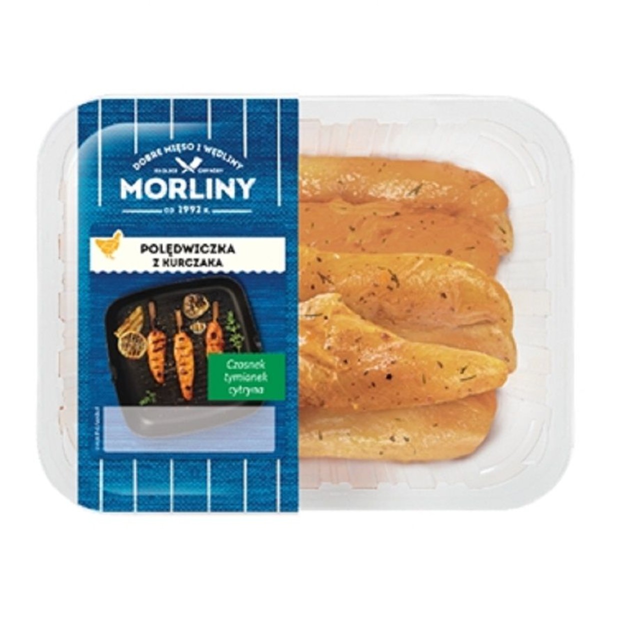 Polędwiczka z kurczaka czosnek, tymianek i cytryna Morliny 400 g