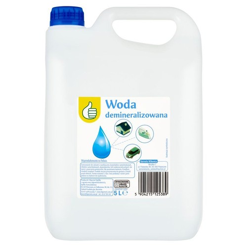 Woda demineralizowana 5 l Auchan 5 l