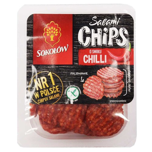 Salami Chips o smaku chilli Sokołów 60 g