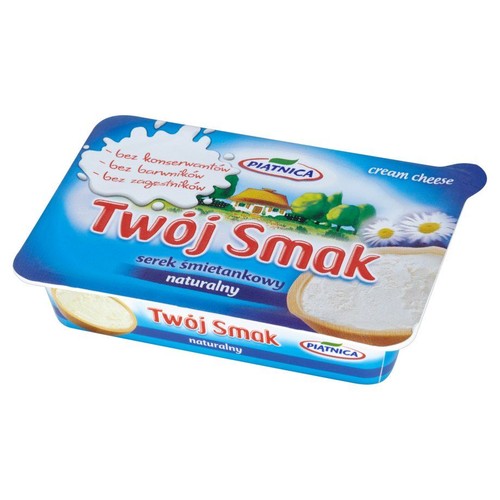 Twój Smak serek śmietankowy naturalny Piątnica 135 g