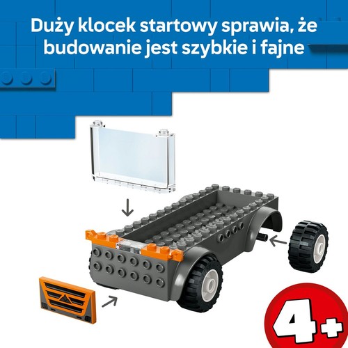 City Laweta dla motocykli 60491, zabawka z dwiema minifigurkami LEGO 1 sztuka