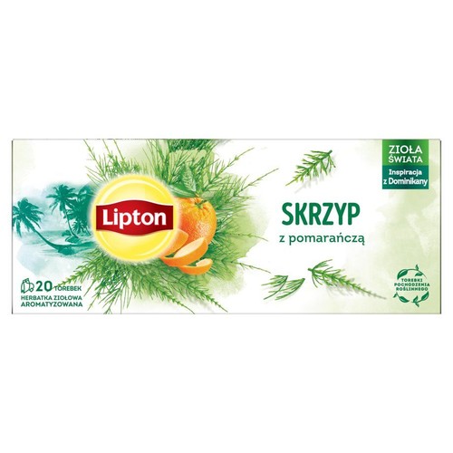 Herbata ziołowa skrzyp z pomarańczą  Lipton 20 torebek