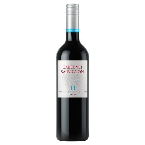 Wino niemieckie bezalkoholowe czerwone słodkie Free Cabernet Sauvignon alk. 0,0% obj. Cin&Cin 750 ml