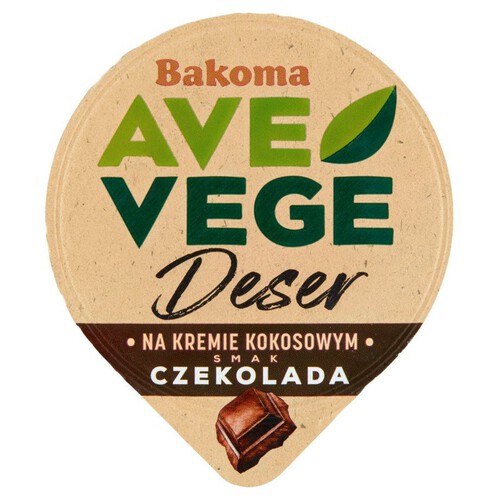 Vege deser kokosowy o smaku czekolady Bakoma 150 g