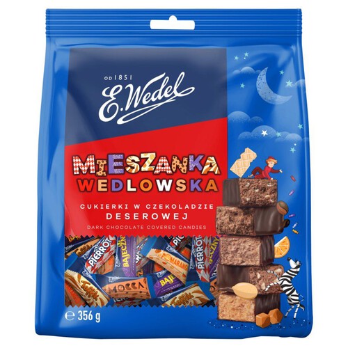 Cukierki w czekoladzie deserowej E.Wedel 356 g