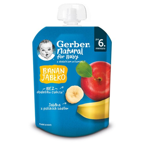 Mus banan jabłko po 6 miesiącu Gerber 80 g