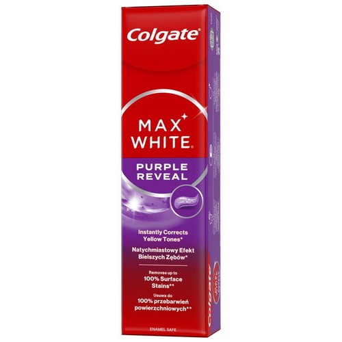 Max White Purple Reveal pasta do zębów Colgate 75 ml