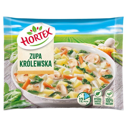 Zupa królewska z pieczarkami i szpinakiem  Hortex 450 g