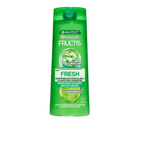 Fructis Fresh Szampon wzmacniający do włosów szybko przetłuszczających Garnier 400 ml