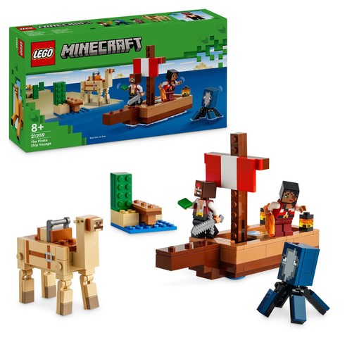Minecraft Rejs statkiem pirackim 21259 LEGO 1 sztuka