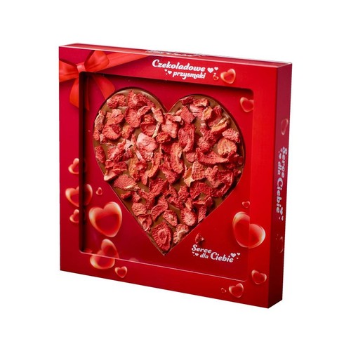 Czekoladowe serce z owocami liofilizowanymi Chocolu 150 g