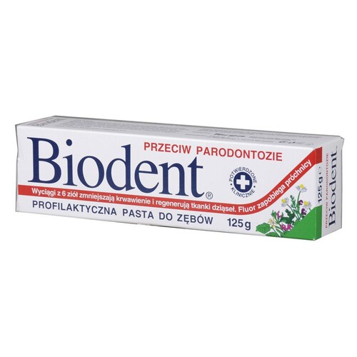 Profilaktyczna pasta do zębów przeciw parodontozie Biodent 125 ml