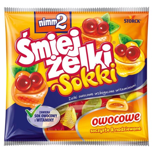 Śmiejżelki Sokki owocowe nimm2 90 g