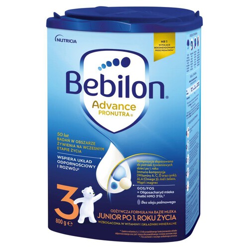 Mleko modyfikowane w proszku po 1. roku Bebilon 800 g