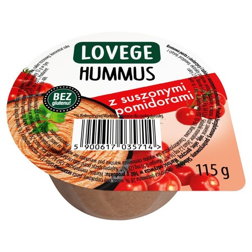 Hummus z suszonymi pomidorami  I love vege 125 g
