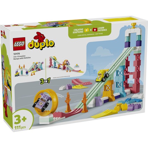 DUPLO Moje miasteczko Kreatywne rampy 3 w 1 z pojazdami 10478 LEGO 1 sztuka