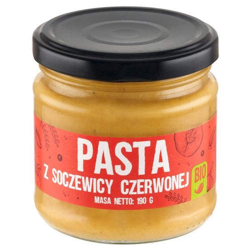 BIO Pasta z soczewicy czerwonej BioLife 190 g