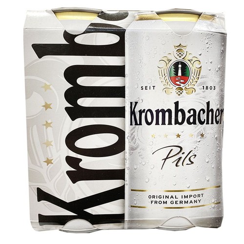 Piwo niemieckie jasne pils alk. 4,8% obj. Krombacher 500 ml
