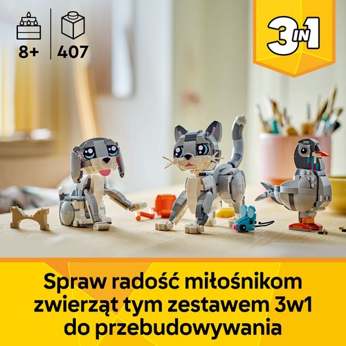 Creator 3 w 1 Psotny kot 31163 LEGO 1 sztuka