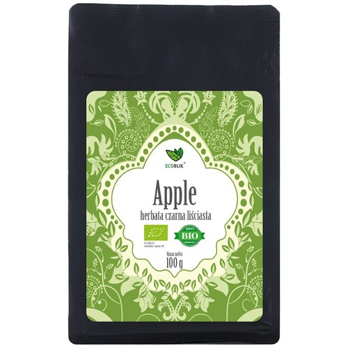 BIO Herbata czarna liściasta Apple   Ecoblik 100 g