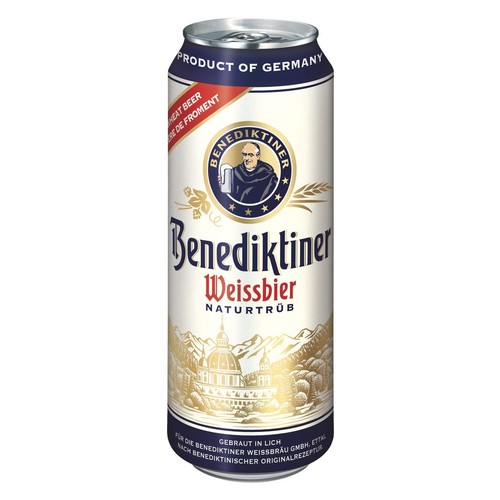 Piwo niemieckie pszeniczne Weissbier alk. 5,4% obj. Benediktiner  500 ml