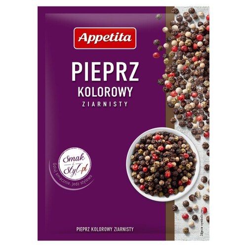 Pieprz kolorowy ziarnisty    Appetita 15 g