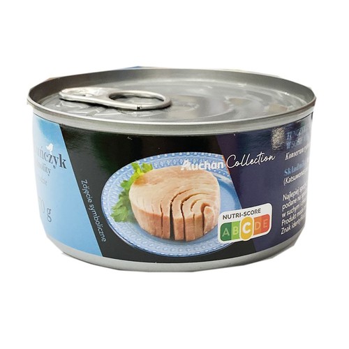 Tuńczyk jednolity w sosie własnym Auchan Collection  170 g