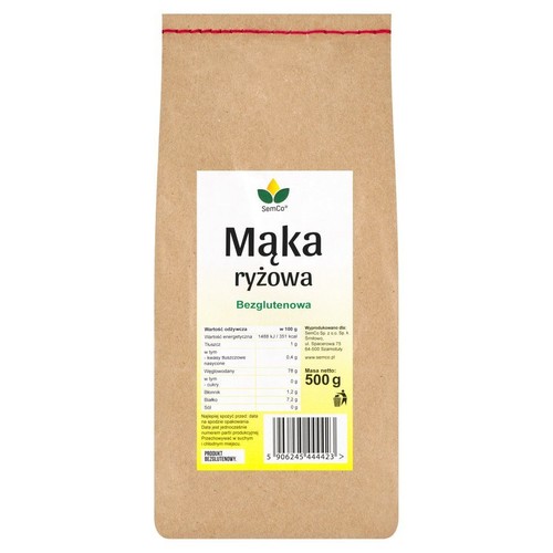 Mąka ryżowa bezglutenowa SemCo 500 g