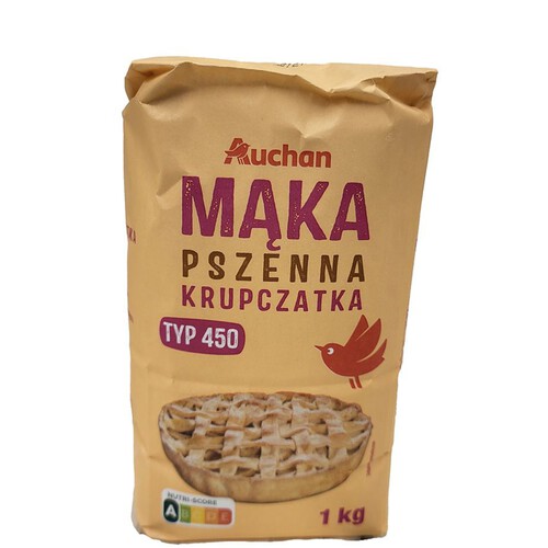 Mąka pszenna krupczatka typ 450 Auchan 1 kg