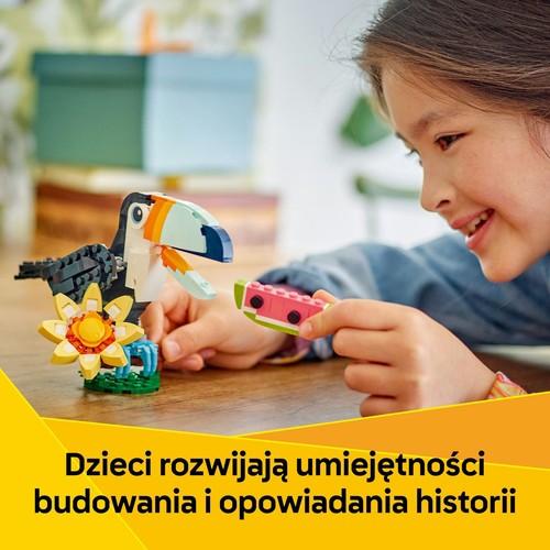 Creator 3 w 1 Dzikie zwierzęta: Tropikalny tukan 31173 LEGO 1 sztuka