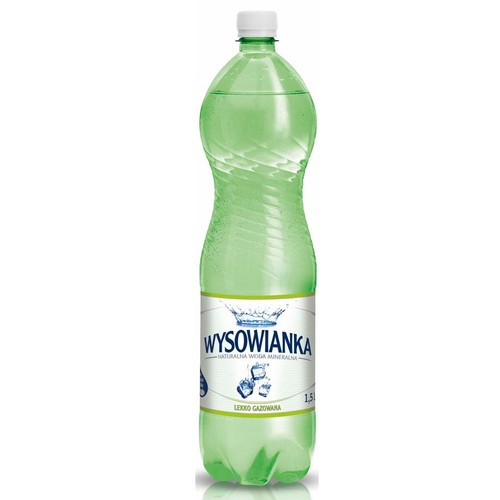Woda mineralna lekko gazowana  Wysowianka 1,5 l