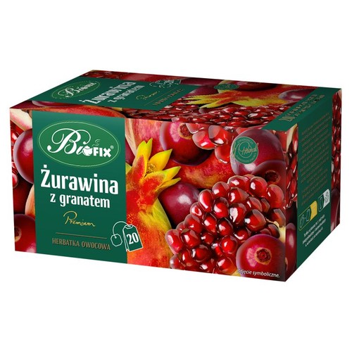 Herbatka owocowa żurawina z granatem BiFix 20 torebek