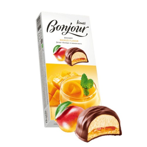 Praliny Bonjour Dessert o smaku mango   Konti 232 g
