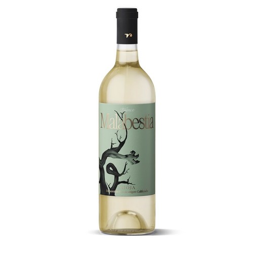 Wino hiszpańskie Rioja Blanco Tempranillo alk. 12,5% obj. Malabestia  750 ml