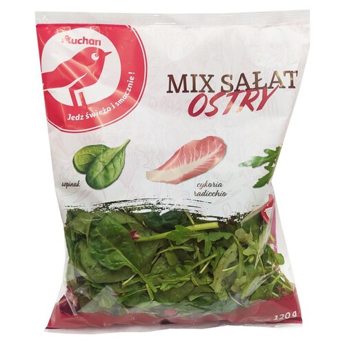 Mix sałat ostry Warzywa Auchan 140 g 