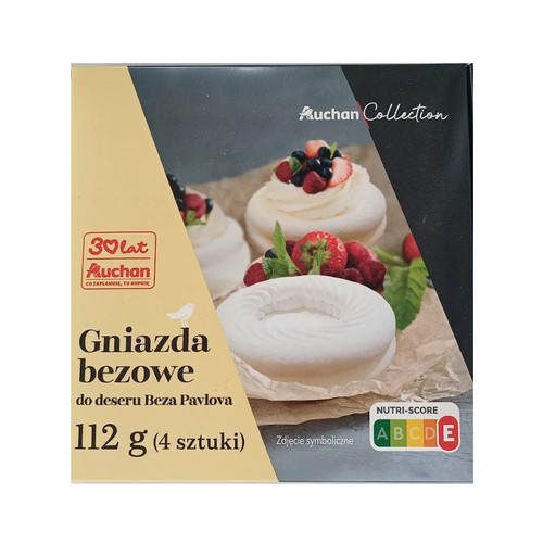 Gniazda bezowe 4 sztuki Auchan Collection  112 g