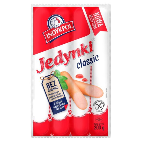 Parówki z indyka bez glutenu Indykpol 200 g