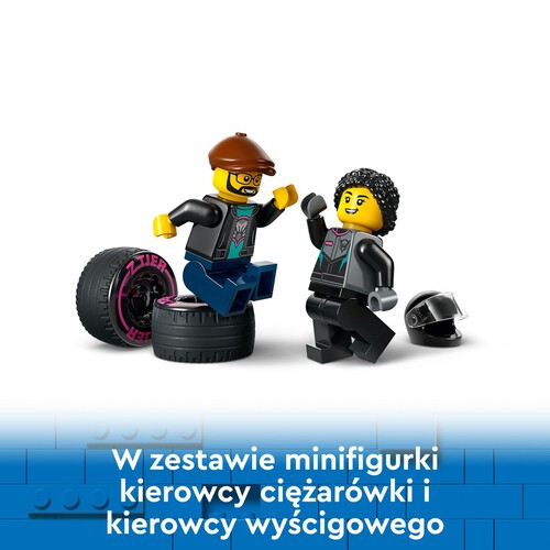 City Samochód wyścigowy i laweta 60406 LEGO zestaw