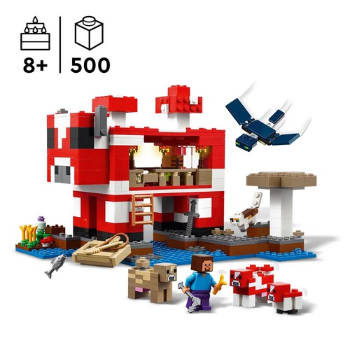 Minecraft® Dom grzybowej krowy 21270 LEGO 1 sztuka