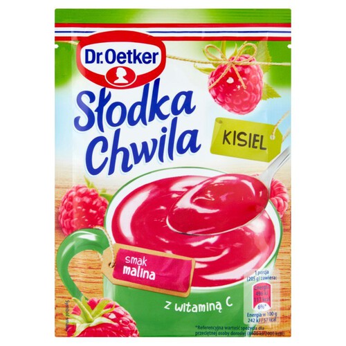 Słodka chwila kisiel o smaku malinowym Dr.Oetker 30 g