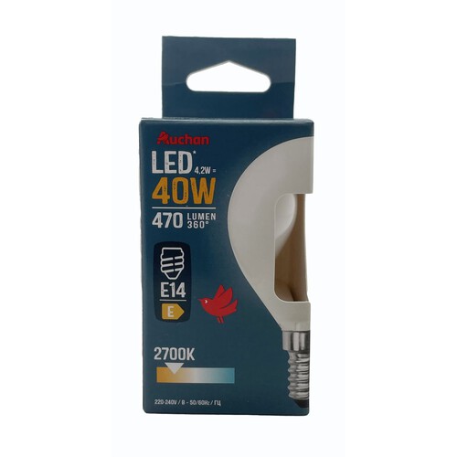 Żarówka LED E14 40W standard ciepła Auchan 1 sztuka