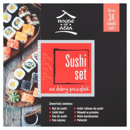 Zestaw sushi na dobry początek na 34 kawałki House of Asia 1 sztuka