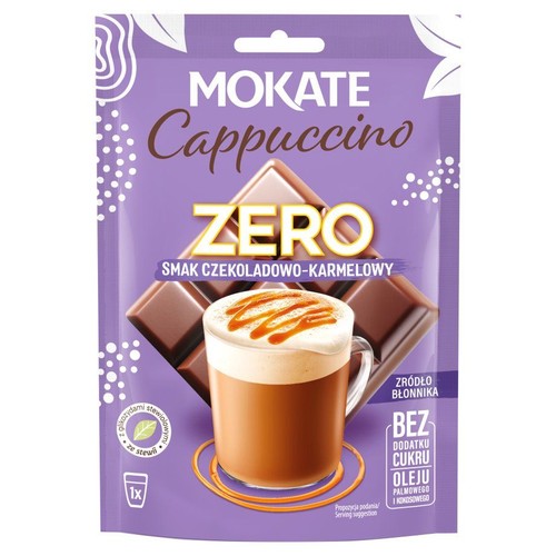 Cappuccino zero o smaku czekoladowo-karmelowym Mokate 20 g