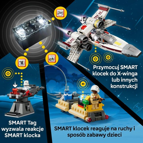 Star Wars SMART Play: X-Wing Czerwona Piątka Luke’a 75423 LEGO 1 sztuka