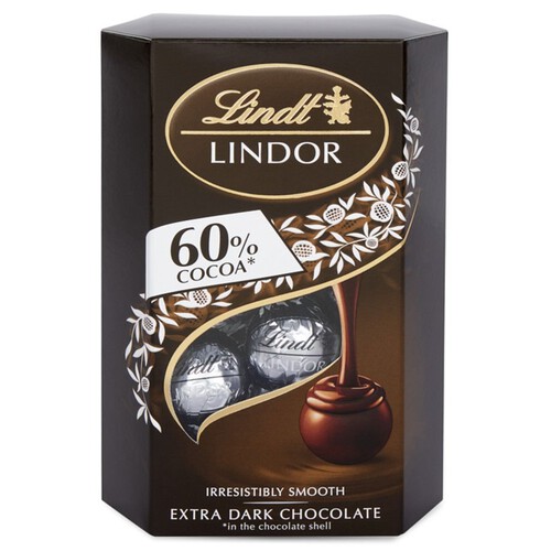 Lindor 60 % Cocoa Pralinki z gorzkiej czekolady Lindt 200 g