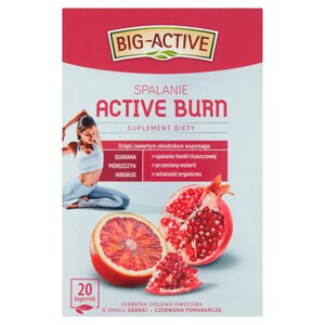 Herbatka ziołowo-owocowa Spalanie Active Burn Big Active 20 torebek