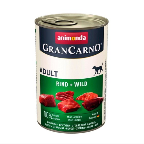 Karma mokra dla psów z wołowiną i dziczyzną   Animonda 400 g