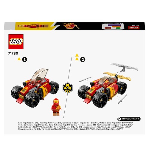 NINJAGO® Samochód wyścigowy ninja Kaia EVO 71780 LEGO 1 sztuka