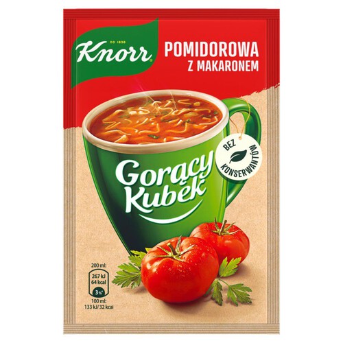 Gorący kubek Pomidorowa z makaronem Knorr 19 g